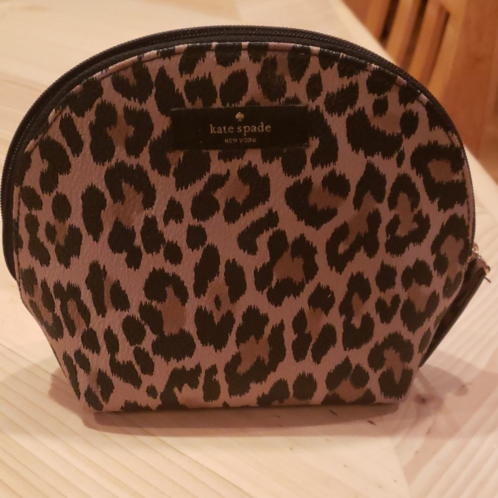 Kate Spade Leopard Cosmetic Case